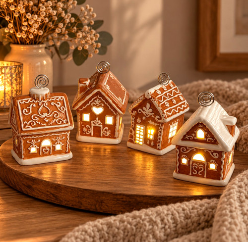 Set ceramic gingerbread - of,