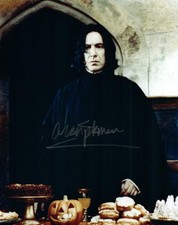 Alan Rickman signed 8x10