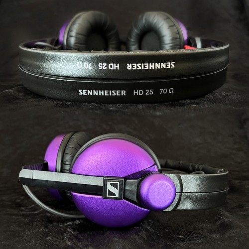 Sennheiser hd25 with purple - sennheiser,