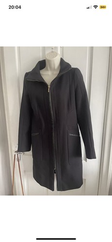 Zara black ladies coat size - zara,