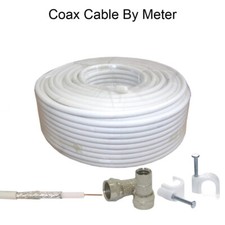 RG6 Coax Cable Coaxial White