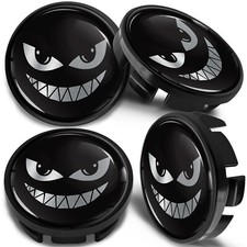 4 x 65mm Alloy Wheel Centre Caps Hubcaps Cover Rims 3B7601171 / 6U7601 171 Black