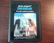 Game Cartridge Program Atari CX2609 Defender Williams Electronics 1981 Atari