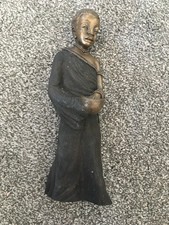 Maasai Figurine Bakari 'Full Of Promise' Girl With Basket & Long Dress Ornament