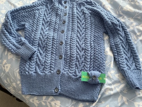 Hand knitted aran - knitted,
