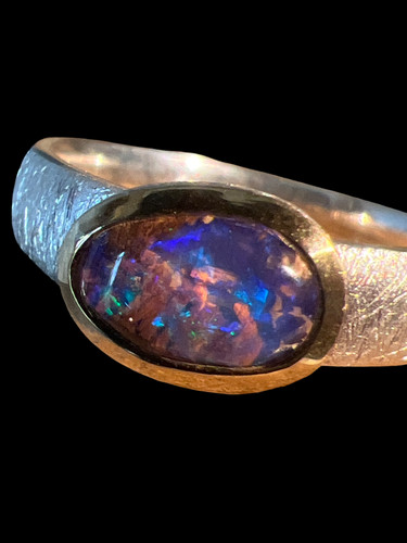 Boulder opal gold vermeil - boulder,
