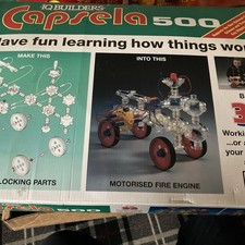 Incomplete. Capsela 500 Motorized Building Set. 1978