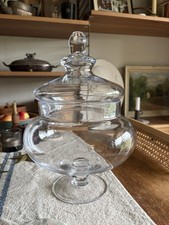 Large Glass Sweetie Jar /