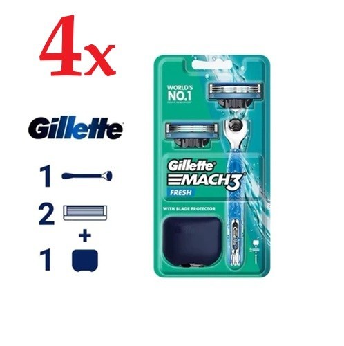 Packs gillette mach - 4x,