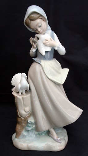 Lladro figure girl with - figure, "girl