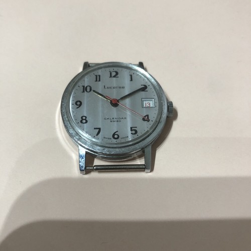 Lucerne swiss silver - tone, mens