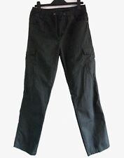 NEW - BOSSINI Mens Charcoal Black CASUAL Trousers W 29 inch  Size M 100% Cotton