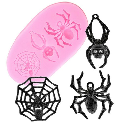 Silicone halloween spider - halloween,