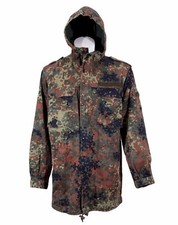 PARKA German Army Combat Jacket Hood Flecktarn Camo All Sizes +Free Field Cap