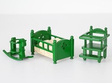 Sylvanian Baby Cot, Highchair
