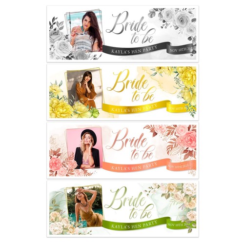 Personalised hen banner - hen,