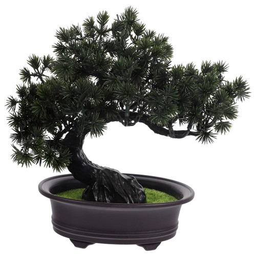 Potted pine bonsai ornament - potted,