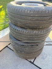 4 X VW Golf caddy  15” steel Wheels with Tyres 195/65/15 Goodyear Tyre set x 4