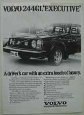 Volvo 244 GL Executive Australian Sales Flyer Single Sheet assumed 1976 Fair