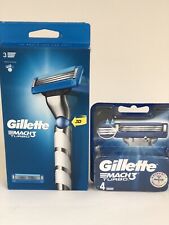 Gillette Mach 3 Turbo One Blade With One Pack Of 4 Replacement Blades