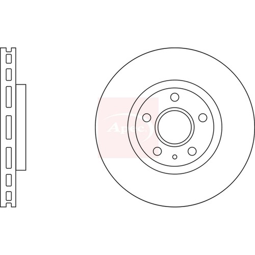 Brake discs vented - vented, opel