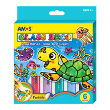 Glass Paint Set Painting Kit Black Outliner Transparent Opaque Stained Paints