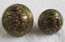 2x UK Army:"ARGYLL & SUTHERLAND HIGHLANDERS BRASS BUTTONS" (24mm-18mm, WW1-WW2)