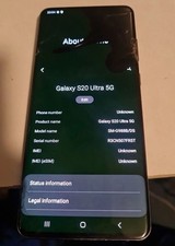 Samsung Galaxy S20 Ultra 128GB 5g mobile phone, Needs Screen, No Account,No Imei