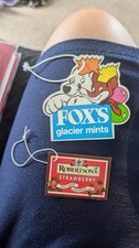 Fox's Glacier Mints & Robertson's Strawberry Jam Tags Vintage