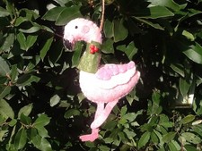 Flamingo Decoration Felt Homesense/TK Maxx Christmas Decor MCM/Art Deco Vibes