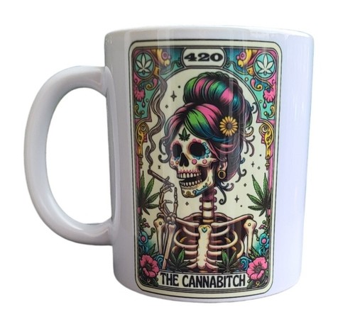 Stoner mug weed skeleton 420 - mug,