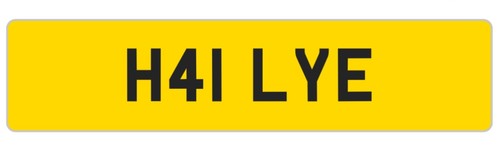Hayley private number plate - private,