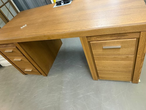 Solid wood oak office - office, desk