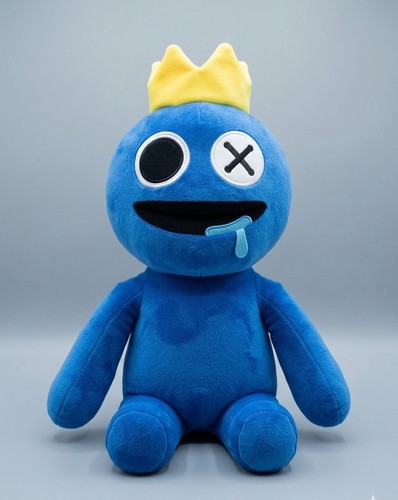 Rainbow friends blue plush toy - blue,