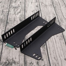 Pair Black Bucket Seat Side Mounted Seat Frames brackets