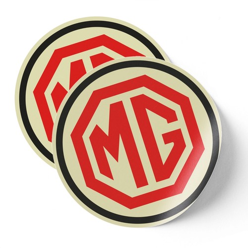 Badge sticker red cream - mg,