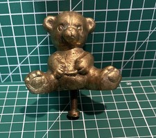 Vintage brass teddy - vintage, bear
