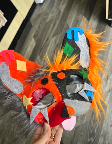 Stitched patchwork doll