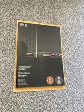 Tottenham v Man Utd 2009 League Cup Final Programme.