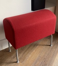 Vintage IKEA ‘PASTILL’ Wool Ottoman Postmodern Bench Upholstered 1999