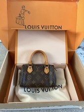Louis Vuitton Monogram Canvas Mini Speedy HL Nano Bag Vintage