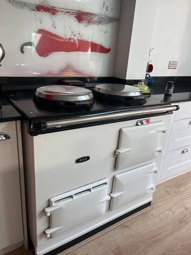 Used white aga cooker - white,