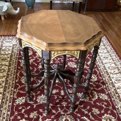 Wood octagonal parlour table