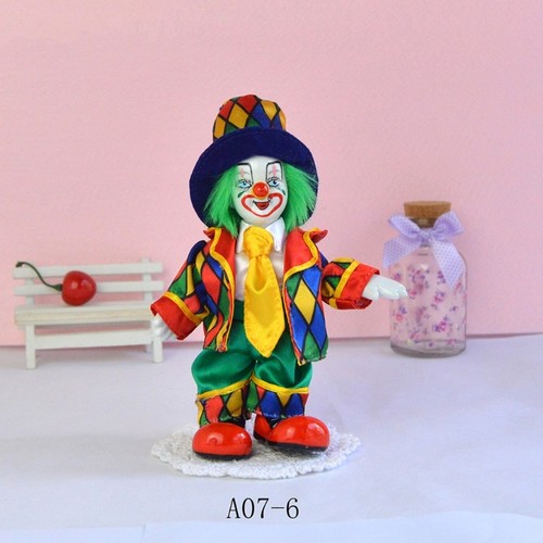 Porcelain clown statue - porcelain,