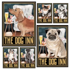 Metal sign plaque - sign, inn