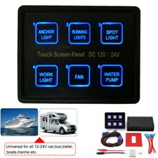 6-Gang LED Touch Screen Switch