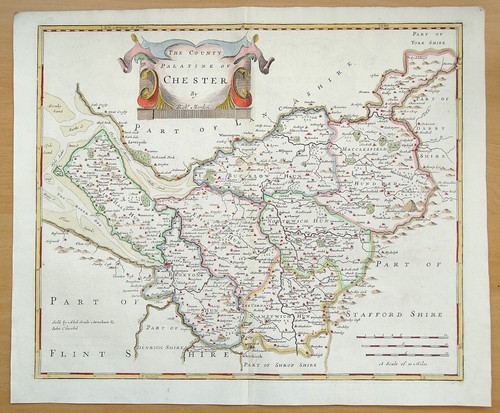 Original 1722 antique - 1722, map