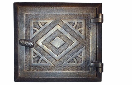 Cast iron fire door clay - cast,