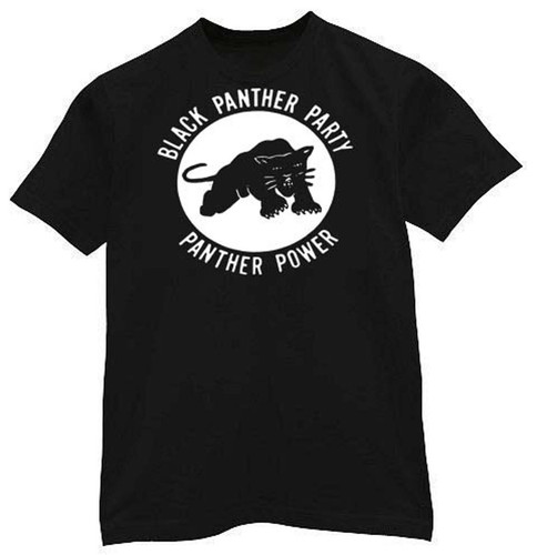 Black panther party shirt - black,