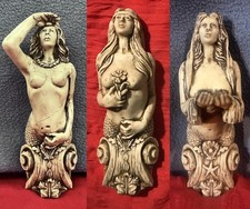 Set of 3 Mermaid Figureheads